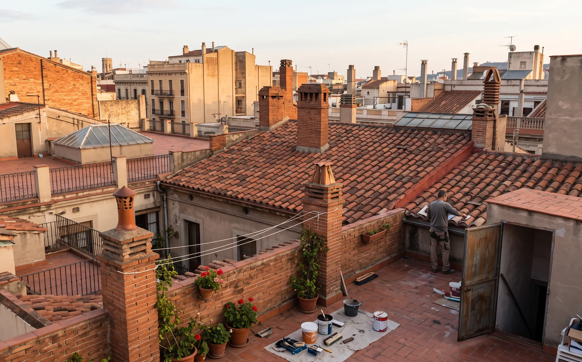 Cubierta de un edificio