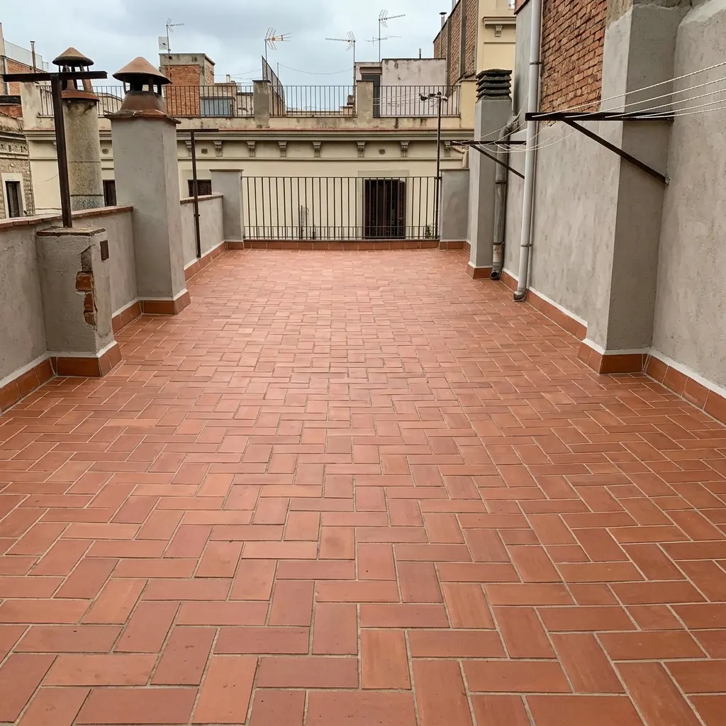 El mismo terrado reparado